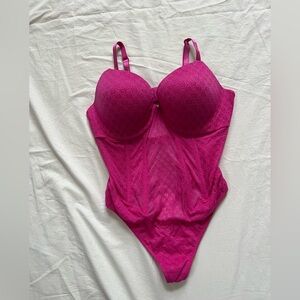 Victoria's Secret Fuchsia Lace Lingerie